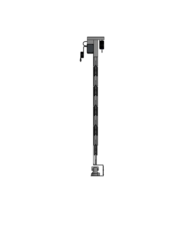 Dual PTZ Camera Lift - Ceiling Mounted - Travel: 84 Inches - Model DAPTZ-22-84