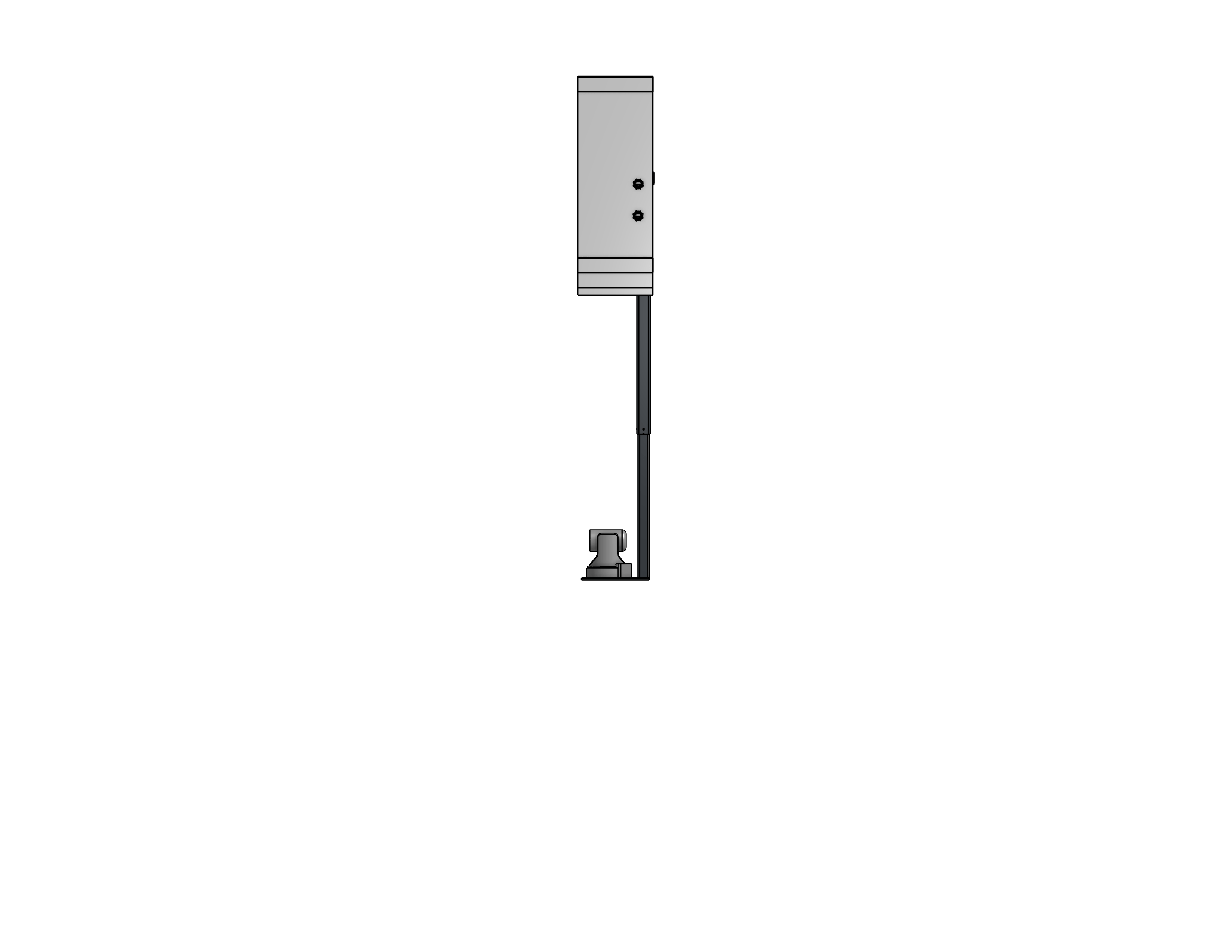 Plenum Enclosed Dual PTZ Camera Lift - Ceiling Mounted - Travel: 38 Inches - Model DAPTZ-30-38-PE