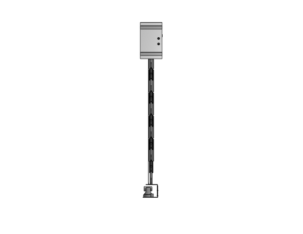 Plenum Enclosed Dual PTZ Camera Lift - Ceiling Mounted - Travel: 84 Inches - Model DAPTZ-22-84-PE