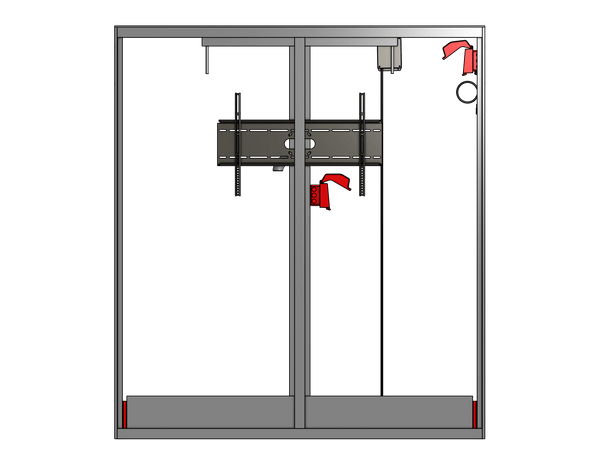 Model UF-75 Under Floor Lift For A 75" TV