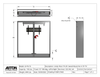 Model UF-PS-75 Under Floor Lift-Swivel For A 75" TV
