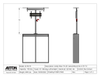 Model UF-PS-75 Under Floor Lift-Swivel For A 75" TV