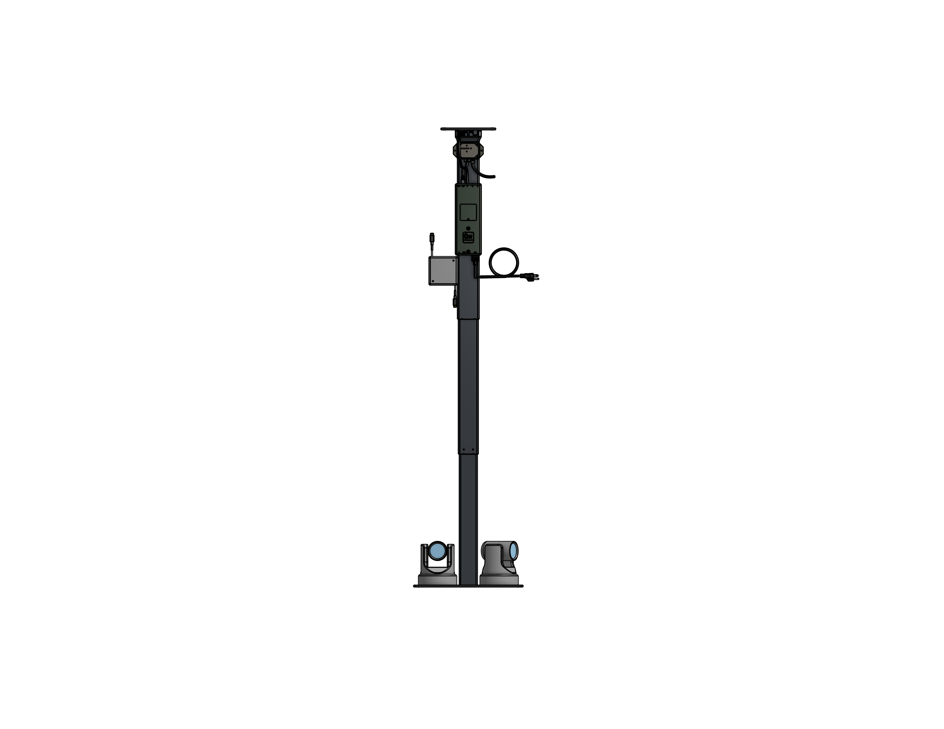Dual PTZ Camera Lift - Ceiling Mounted - Travel: 38 Inches - Model DAPTZ-30-38