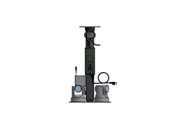 Dual PTZ Camera Lift - Ceiling Mounted - Travel: 38 Inches - Model DAPTZ-30-38