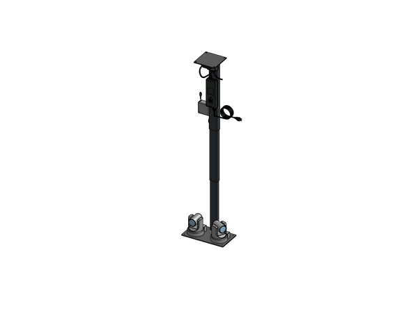 Dual PTZ Camera Lift - Ceiling Mounted - Travel: 38 Inches - Model DAPTZ-30-38