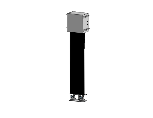 Plenum Enclosed Dual PTZ Camera Lift - Ceiling Mounted - Travel: 84 Inches - Model DAPTZ-22-84-PE