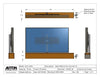 Slide Platform For A 65 Inch TV- Travel: 60 Inches - Capacity: 75 Pounds Optional: Swivel or Side Pivot - Auton Motorized Systems