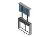 Outdoor 2-Stage Lift For A 75 Inch TV -- Travel: 80 Inches -- Lift Capacity: 300 Pounds -- Model BGD-80-30-75 - Auton Motorized Systems