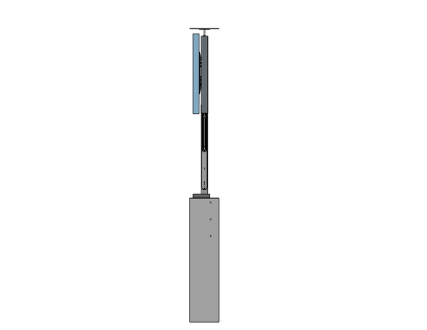 Outdoor 2-Stage Lift For A 75 Inch TV -- Travel: 80 Inches -- Lift Capacity: 300 Pounds -- Model BGD-80-30-75 - Auton Motorized Systems