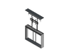 Outdoor 2-Stage Lift-Swivel For A 75" TV T: 80" Cap: 300 lbs. Model BGD-80-30-PS-75 - Auton Motorized Systems