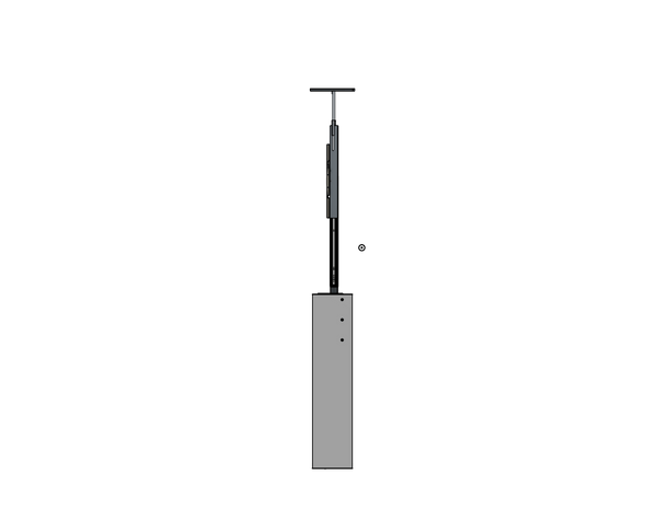 Outdoor 2-Stage Lift-Swivel For A 75" TV T: 80" Cap: 300 lbs. Model BGD-80-30-PS-75 - Auton Motorized Systems