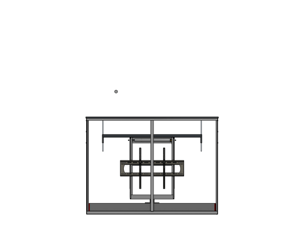 Outdoor 2-Stage Lift-Swivel For A 75" TV T: 80" Cap: 300 lbs. Model BGD-80-30-PS-75 - Auton Motorized Systems