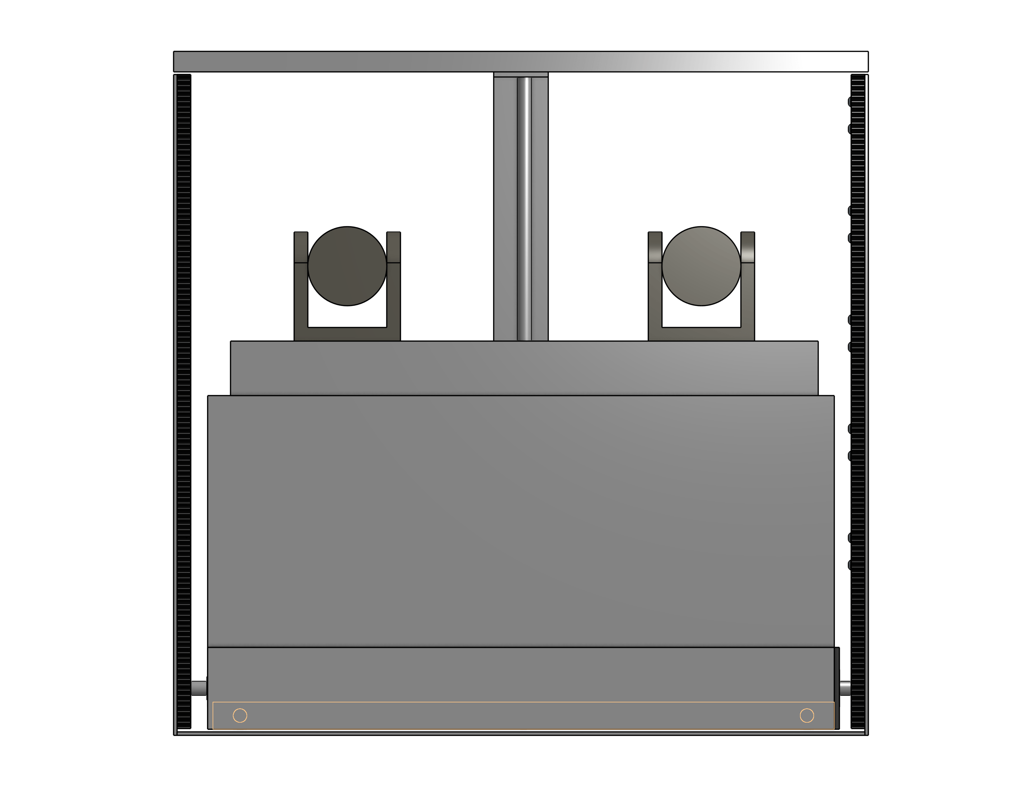 Camera Lift - Cabinet Mounted - Travel: 21 Inches - Model CPTZ-21 - Auton Motorized Systems