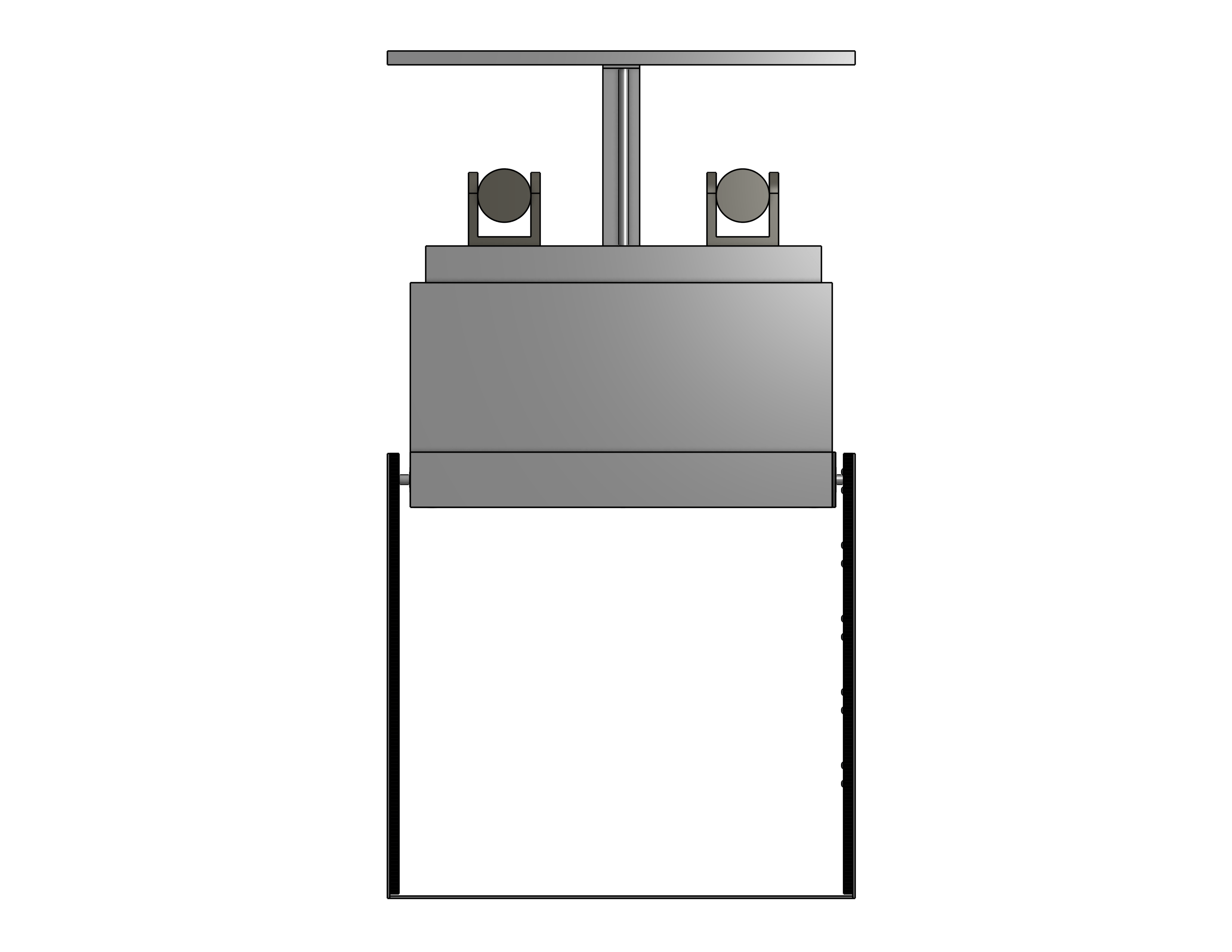 Camera Lift - Cabinet Mounted - Travel: 21 Inches - Model CPTZ-21 - Auton Motorized Systems