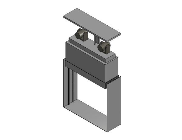 Camera Lift - Cabinet Mounted - Travel: 21 Inches - Model CPTZ-21 - Auton Motorized Systems