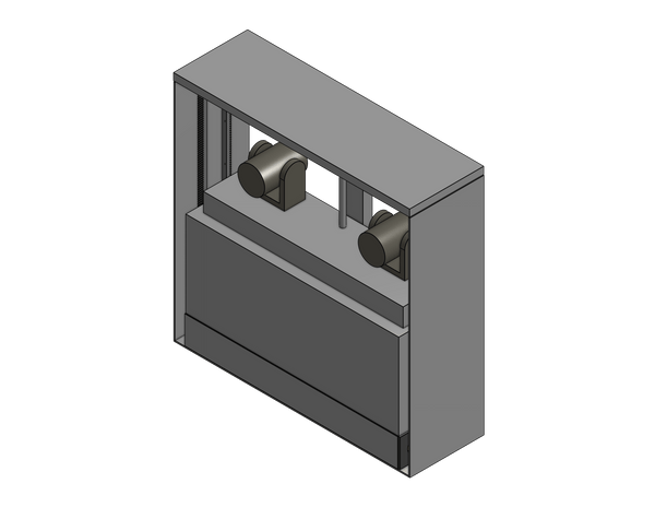 Camera Lift - Cabinet Mounted - Travel: 21 Inches - Model CPTZ-21 - Auton Motorized Systems