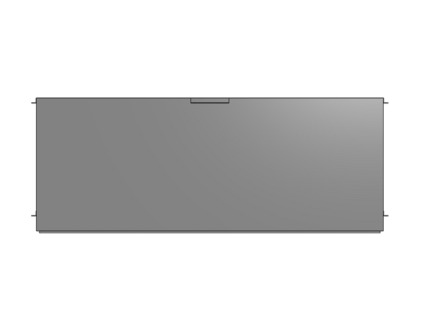 Dual Screen + Camera Mount In Plenum Enclosure - Fits Two 75 Inch Monitors - Cap: 300 lbs Model DET-7230-75 - Auton Motorized Systems