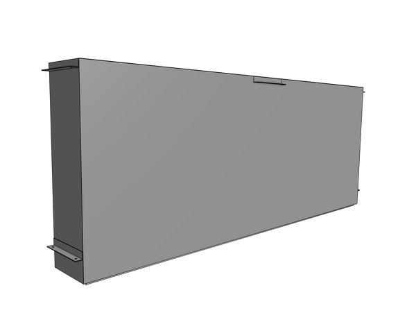 Dual Screen + Camera Mount In Plenum Enclosure - Fits Two 75 Inch Monitors - Cap: 300 lbs Model DET-7230-75 - Auton Motorized Systems