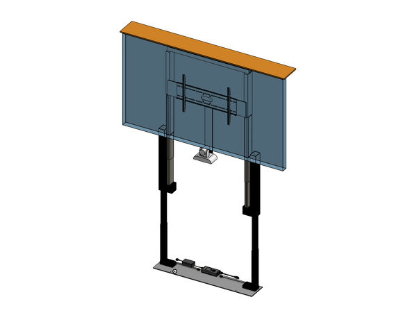TV Lift - Cabinet Mounted - For 98 Inch TV & PTZ Camera - Travel: 64 Inches - Model TPL-6422-98+PTZ - Auton Motorized Systems