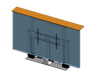 TV Lift - Cabinet Mounted - For 98 Inch TV & PTZ Camera - Travel: 64 Inches - Model TPL-6422-98+PTZ - Auton Motorized Systems