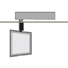 Model FD-PS-X72-55   Flip-Down-Swivel-Extend Mount For A 55 Inch TV - Auton Motorized Systems