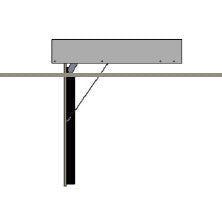 Model FD-100  Flip-Down Mount For A 100 Inch TV - Auton Motorized Systems