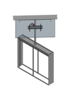Model BG-PS-100  Outdoor Lift-Swivel Mount For A 100" TV - Travel: 72"