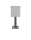 Plenum Enclosed Dual PTZ Camera Lift - Ceiling Mounted  - Travel: 26.5 Inches - Model DAPTZ-24-26.5-PE