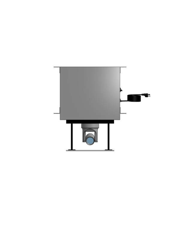 Plenum Enclosed PTZ Camera Lift - Ceiling Mounted - Travel 10" - Model APTZ-17-10-PE