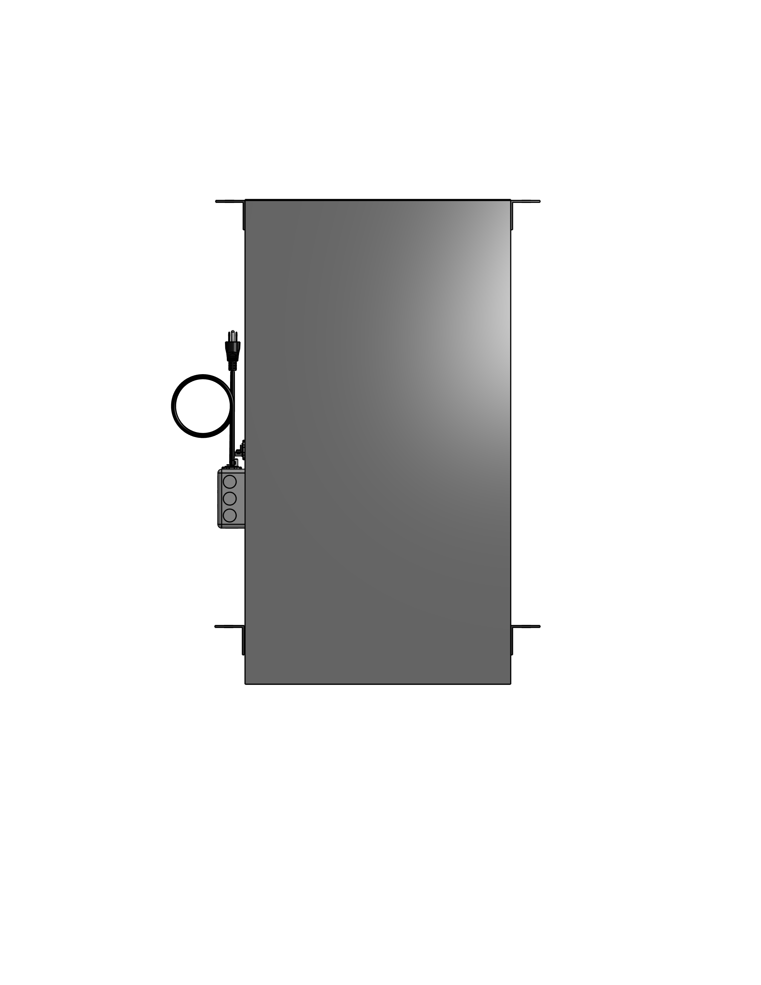 Plenum Enclosed PTZ Camera Lift - Ceiling Mounted - Travel: 96 Inches - Model APTZ-33-96-PE