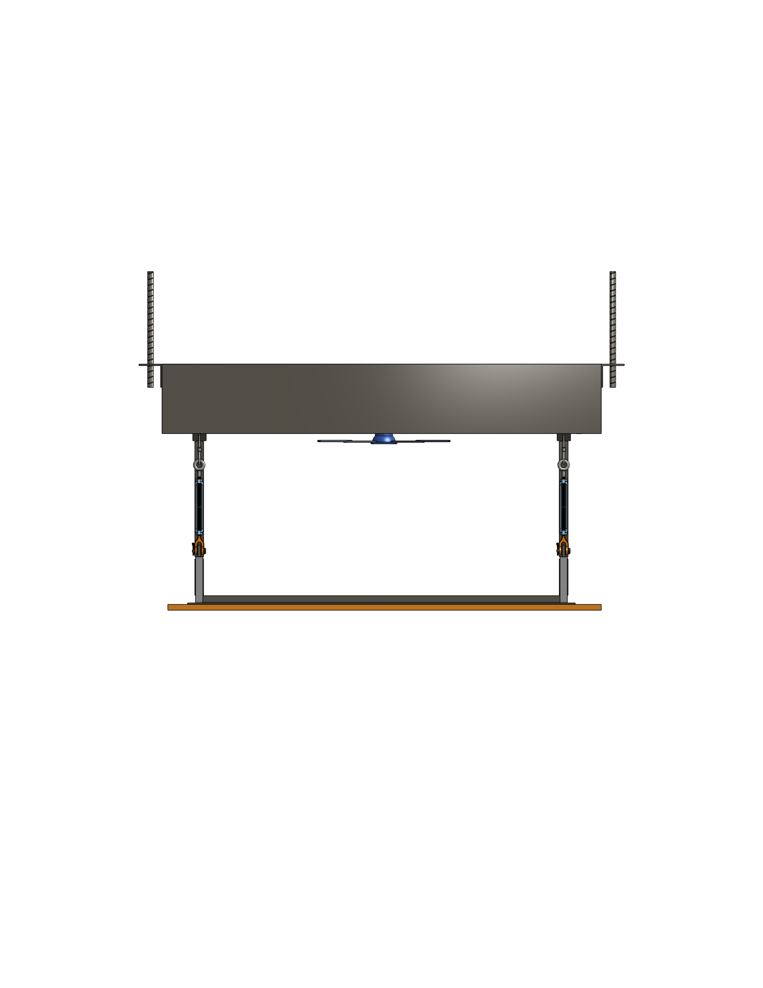 Model LPP-8415  Steel Cable Projector Lift  Capacity: 150 lb.  Travel: 84