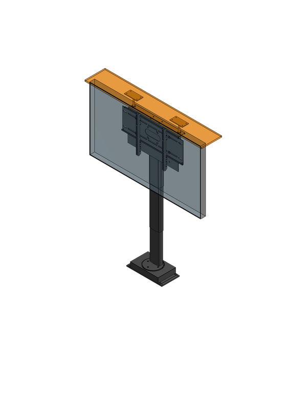 Model TPL-265-9-PS-50  Cabinet Mounted TV Lift-Swivel For A 50" TV