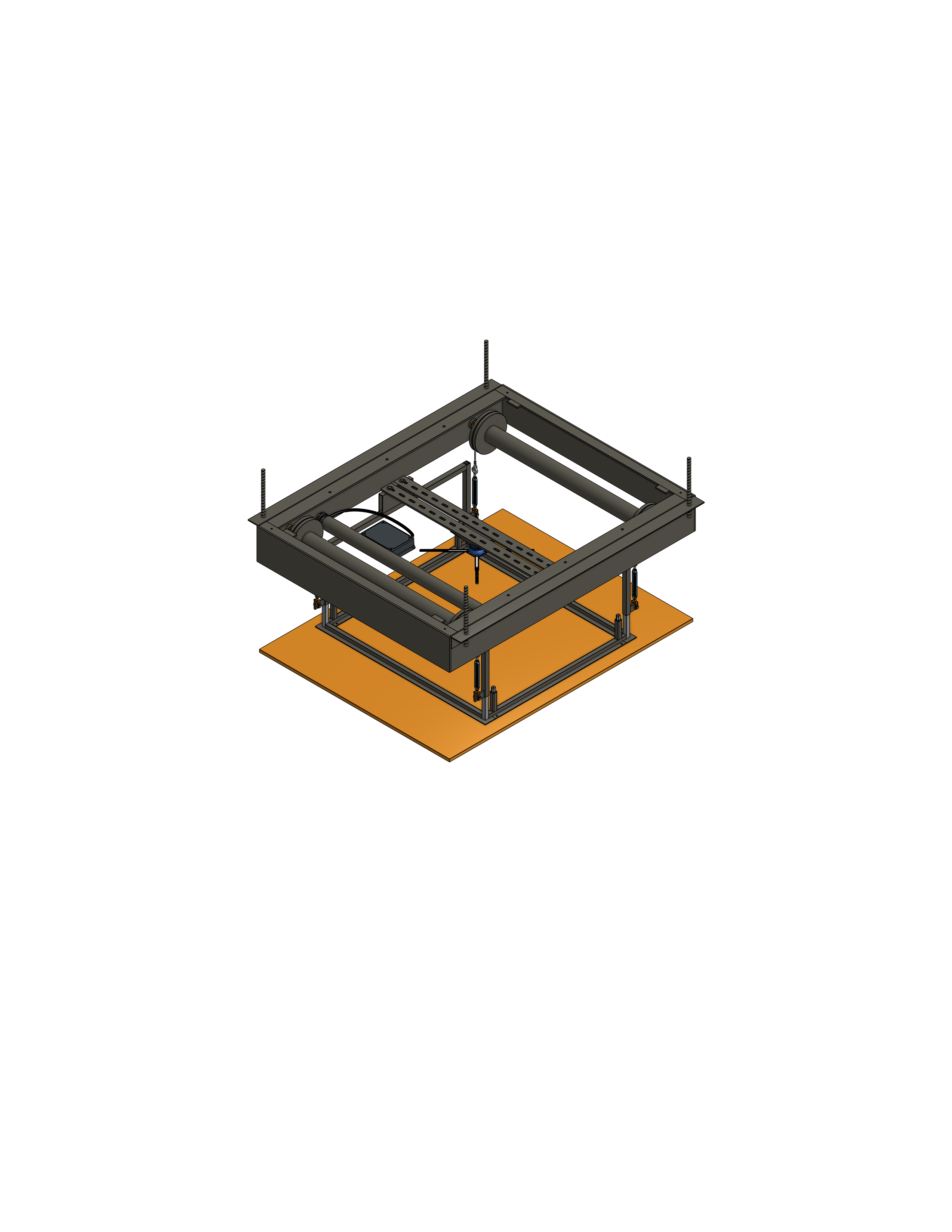 Model LPP-8415  Steel Cable Projector Lift  Capacity: 150 lb.  Travel: 84