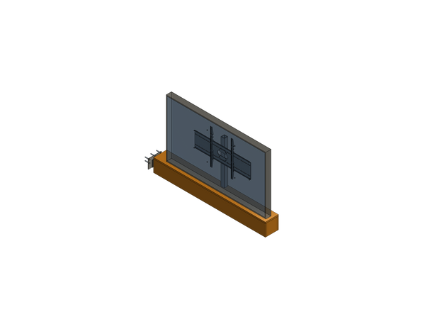 Slide Right Platform For A 65 Inch TV- Model SR-6075-65