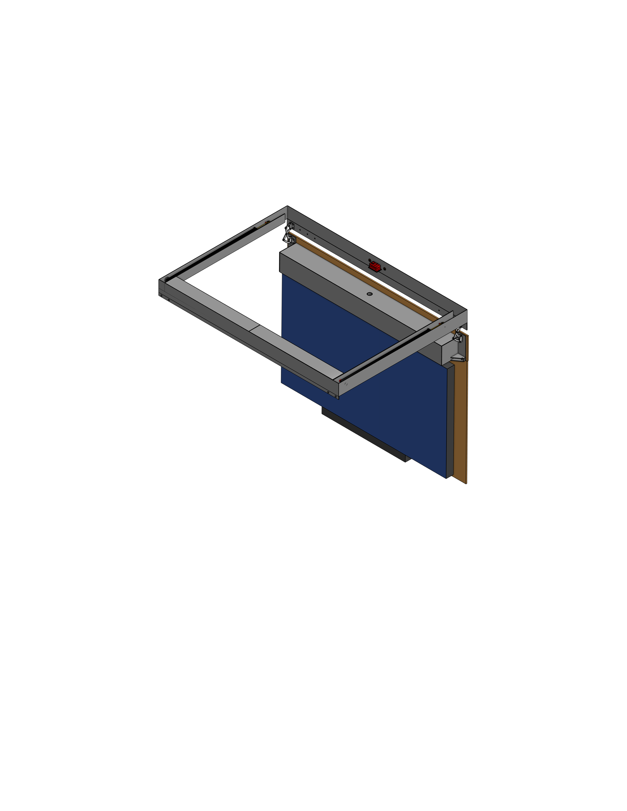 Model WFD-PS-100 Outdoor Flip-Down-Swivel Mount for a 100
