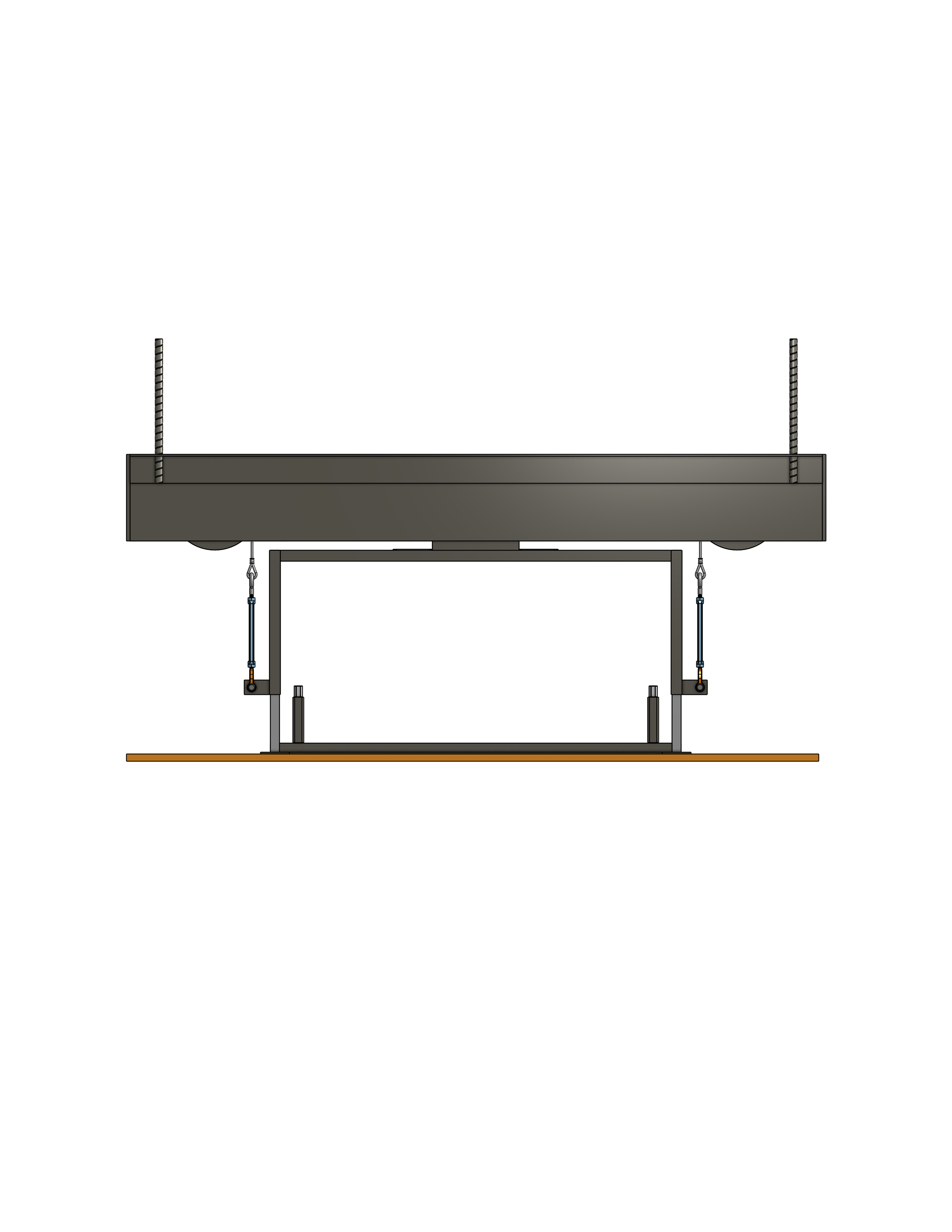 Model LPP-8415  Steel Cable Projector Lift  Capacity: 150 lb.  Travel: 84