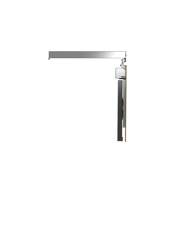 Model WFD-PS-100 Outdoor Flip-Down-Swivel Mount for a 100" TV