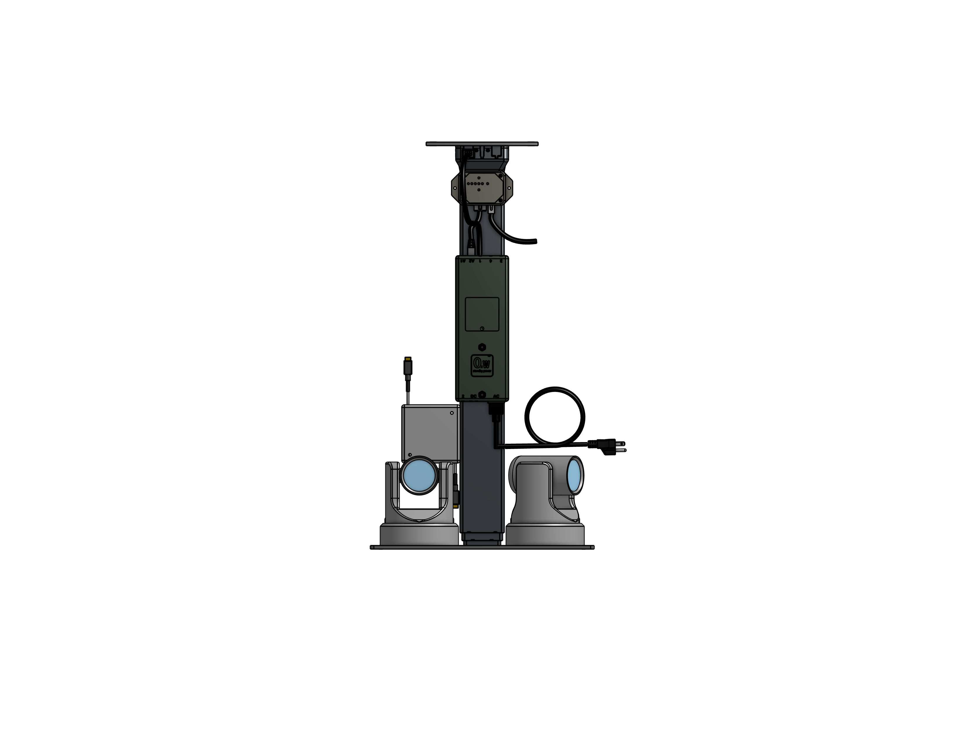 Dual PTZ Camera Lift - Ceiling Mounted  - Travel: 38 Inches - Model DAPTZ-30-38