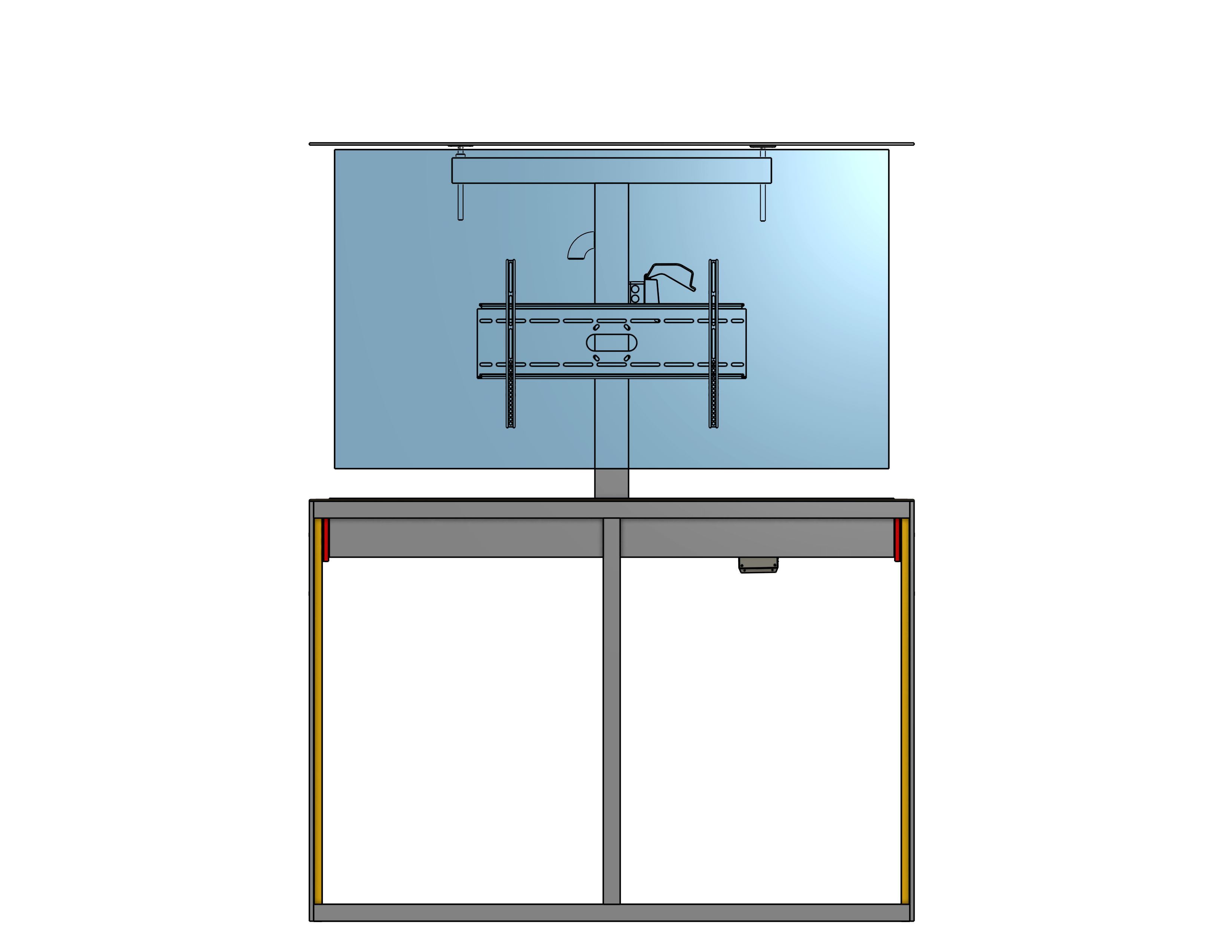 Outdoor Lift For A 75 Inch TV  Travel: 45